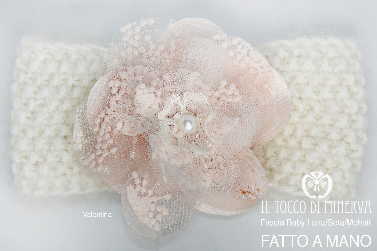 Fascia Testa Valentina in Lana – realizzata a mano – HandMade - Il Tocco di Minerva
