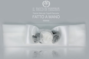 Fascia Testa per Neonato Matilde – realizzata a mano – HandMade - Il Tocco di Minerva