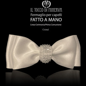 Fermaglio per capelli Linea Cristal Linea Prima Comunione/Cerimonia - Fatto a mano - Il Tocco di Minerva