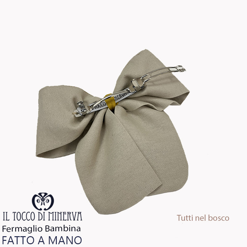 Fermaglio per capelli tutti a scuola - Fatto a mano
