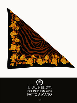 Foulard Donna in Pura Lana Clio - Fatto a Mano - Il Tocco di Minerva