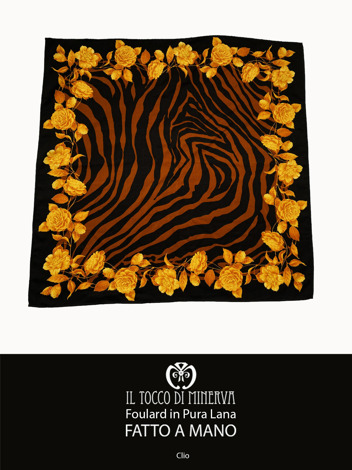 Foulard Donna in Pura Lana Clio - Fatto a Mano - Il Tocco di Minerva