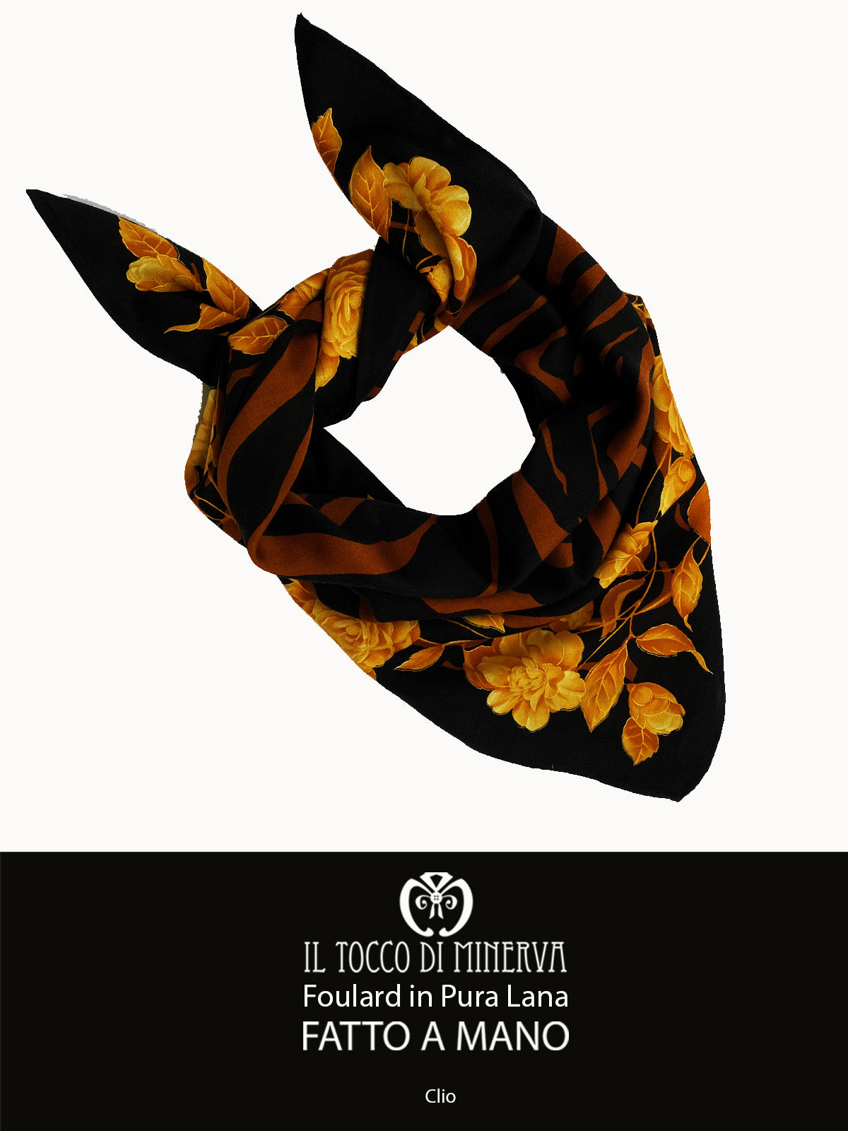 Foulard Donna in Pura Lana Clio - Fatto a Mano - Il Tocco di Minerva