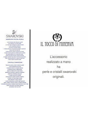 Bracciale Swarovski Eris Nero - Realizzato a mano - Il Tocco di Minerva