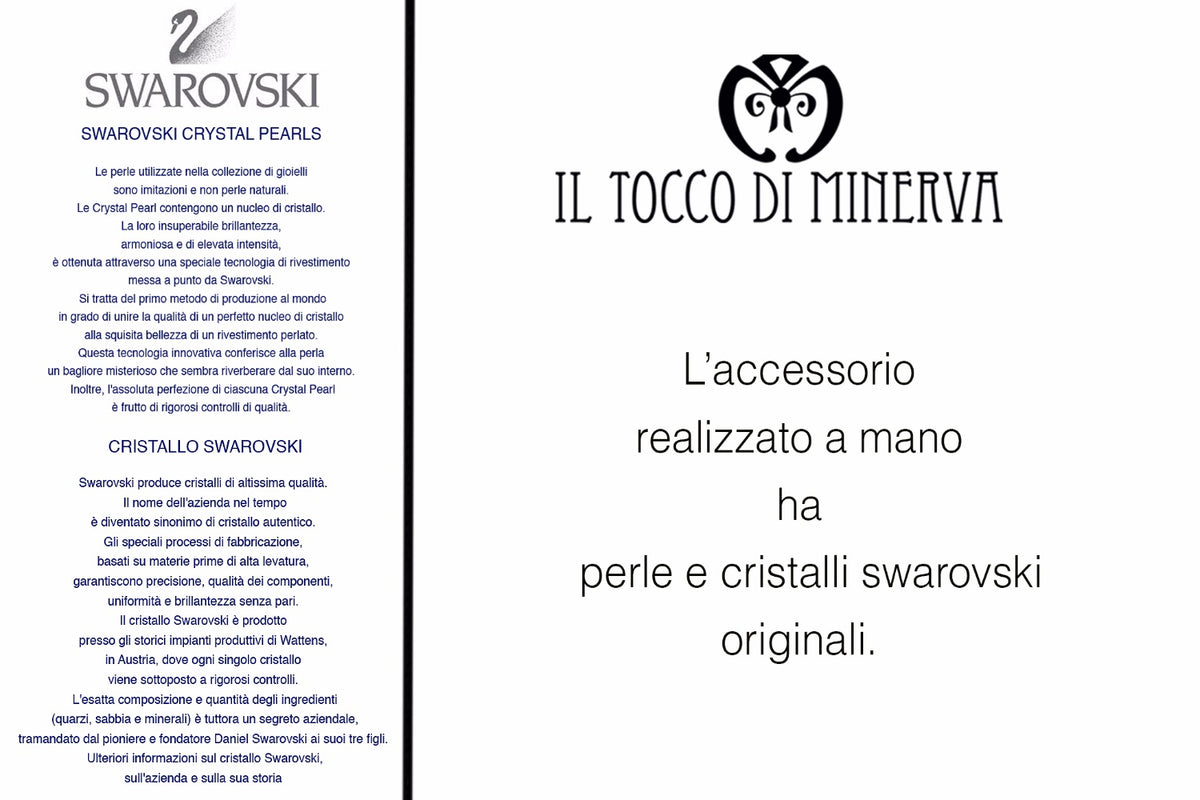 Orecchini Swarovski a Lobo Messina Linea Sposa colore iridescente – Fatto a Mano - Il Tocco di Minerva