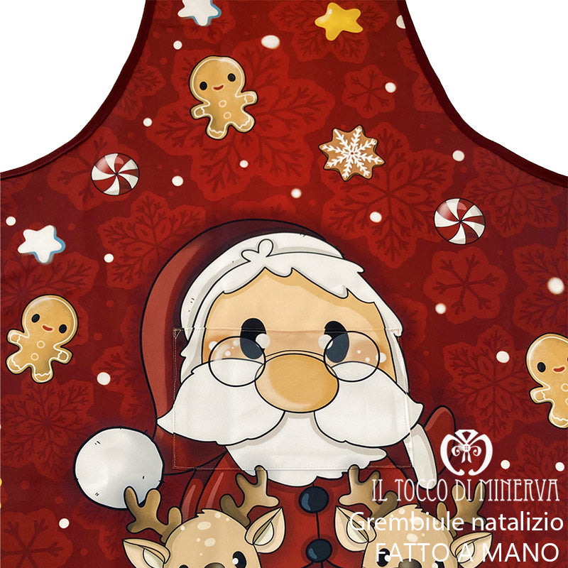 Grembiule Natalizio adulto - Fatto a Mano - Il Tocco di Minerva