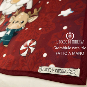 Grembiule Natalizio da adulto/a e bambino/a - Fatto a Mano - Il Tocco di Minerva