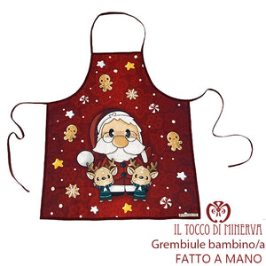 Grembiule Natalizio bambino/a  - Fatto a Mano - Il Tocco di Minerva