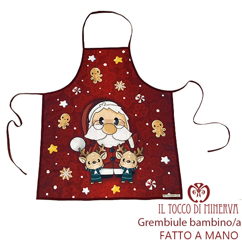 Grembiule Natalizio bambino/a  - Fatto a Mano - Il Tocco di Minerva