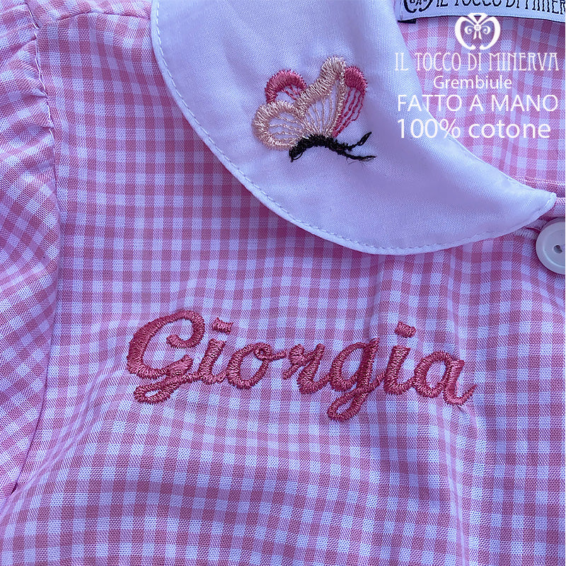 Grembiule Bimba Linea Le farfalle Personalizzato - Fatto a mano - Il Tocco di Minerva