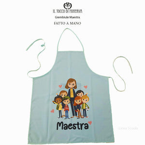 Grembiule Maestra  Linea Scuola - Fatto a Mano - Il Tocco di Minerva