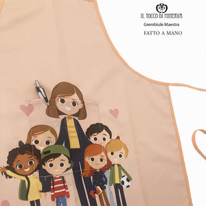 Grembiule Maestra  Linea Scuola - Fatto a Mano - Il Tocco di Minerva