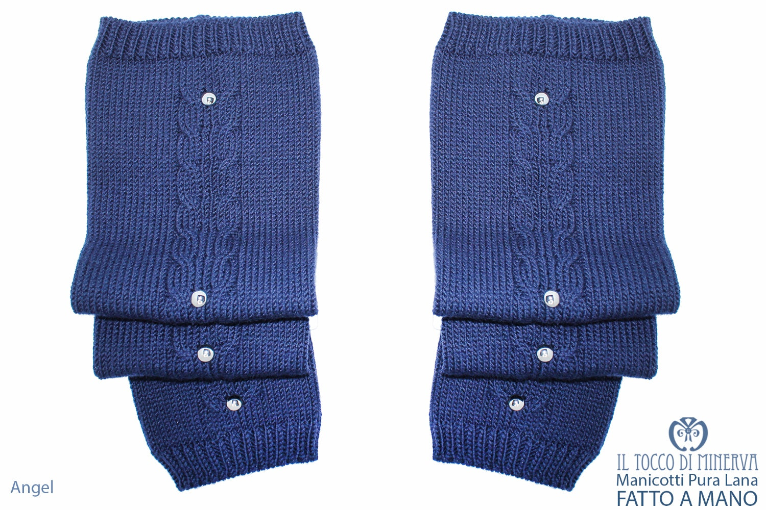 Manicotti Pura Lana Angel - realizzati a mano - HandMade - Il Tocco di Minerva