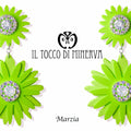 Orecchini verde Swarovski Marzia Realizzati a mano - Handmade - Il Tocco di Minerva