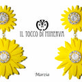 Orecchini gialli Swarovski Marzia Realizzati a mano - Handmade - Il Tocco di Minerva