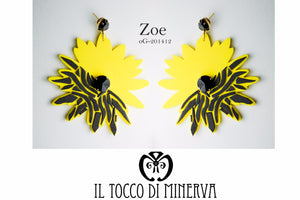 Orecchini gialli animal Zoe Realizzati a mano - Handmade - Il Tocco di Minerva