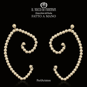 Orecchini Perle Swarovski PerlAriston Bianco - Fatto a Mano - Il Tocco di Minerva