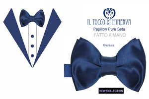 Papillon Farfallino Bimbo seta Gianluca  Linea Prima Comunione Realizzato a mano - Il Tocco di Minerva