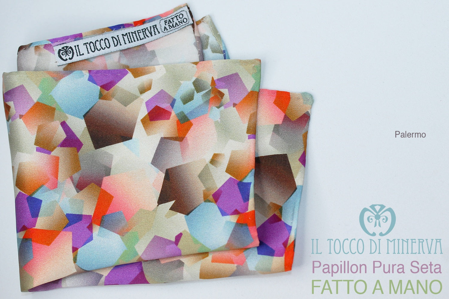 Pochette uomo seta Palermo Realizzato a mano – Handmade - Il Tocco di Minerva