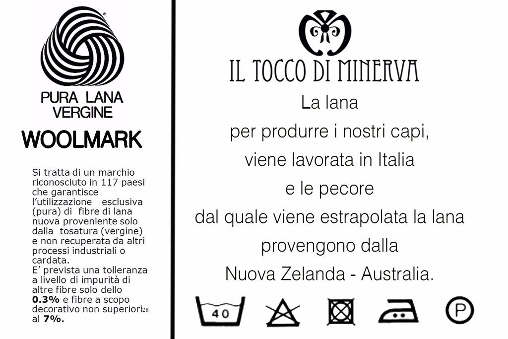 Cappello Uomo Enrico Blu Pura lana - Realizzato a mano - Il Tocco di Minerva