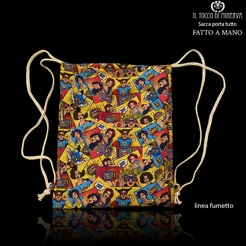 Sacca Mare Linea Fumetto - Fatto a Mano - Il Tocco di Minerva