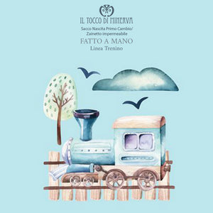 Sacca Primo Cambio Neonato Impermeabile - Fatto a Mano - Il Tocco di Minerva