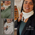 Sophie Scarf bianco latte - Fatto a Mano