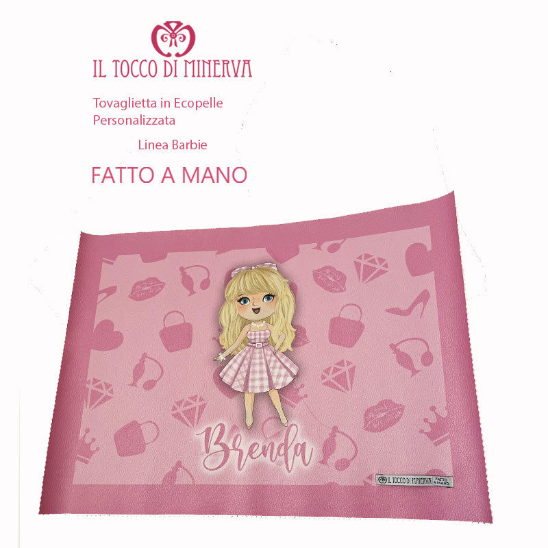 Tovaglietta ecopelle personalizzate - fatto a mano - Il Tocco di Minerva