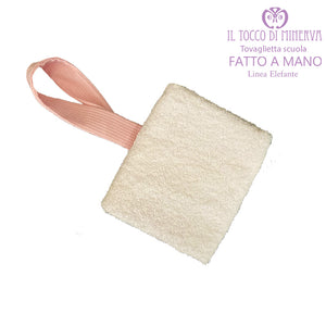 Tovaglietta asilo nido bambina Linea Elefante - Fatto a mano - Il Tocco di Minerva