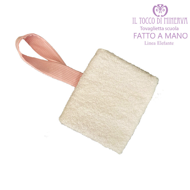 Tovaglietta asilo nido bambina Linea Elefante - Fatto a mano - Il Tocco di Minerva
