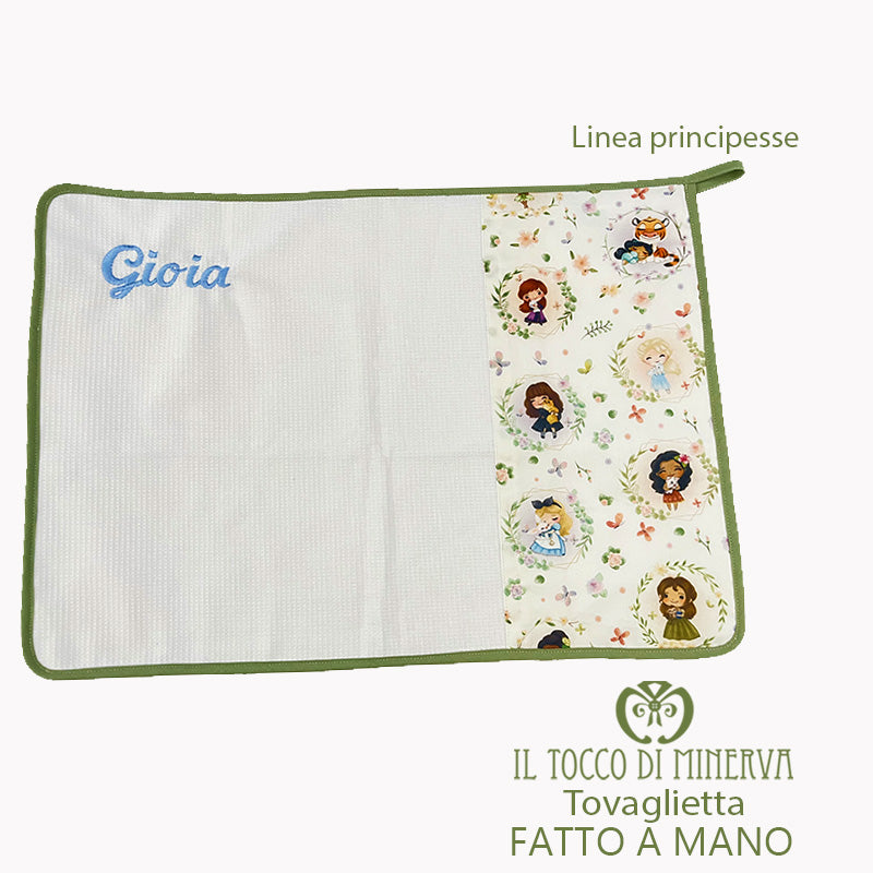 Kit scuola bambina Linea Principesse verde - Fatto a mano - Il Tocco di Minerva