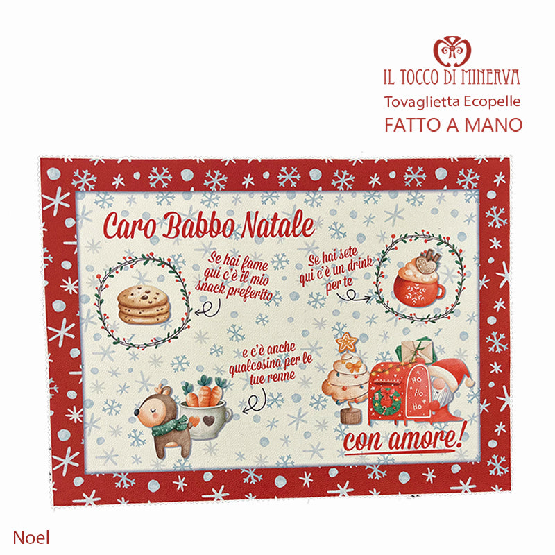 Tovaglietta Natalizia Prima Colazione linea Noel - Fatto a Mano