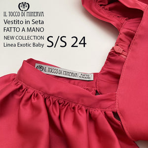 Vestito da bambina in seta Linea Exotic Summer 24 - Fatto a Mano - Il Tocco di Minerva