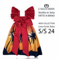 Vestito da bambina in seta Linea Exotic Summer 24 - Fatto a Mano - Il Tocco di Minerva