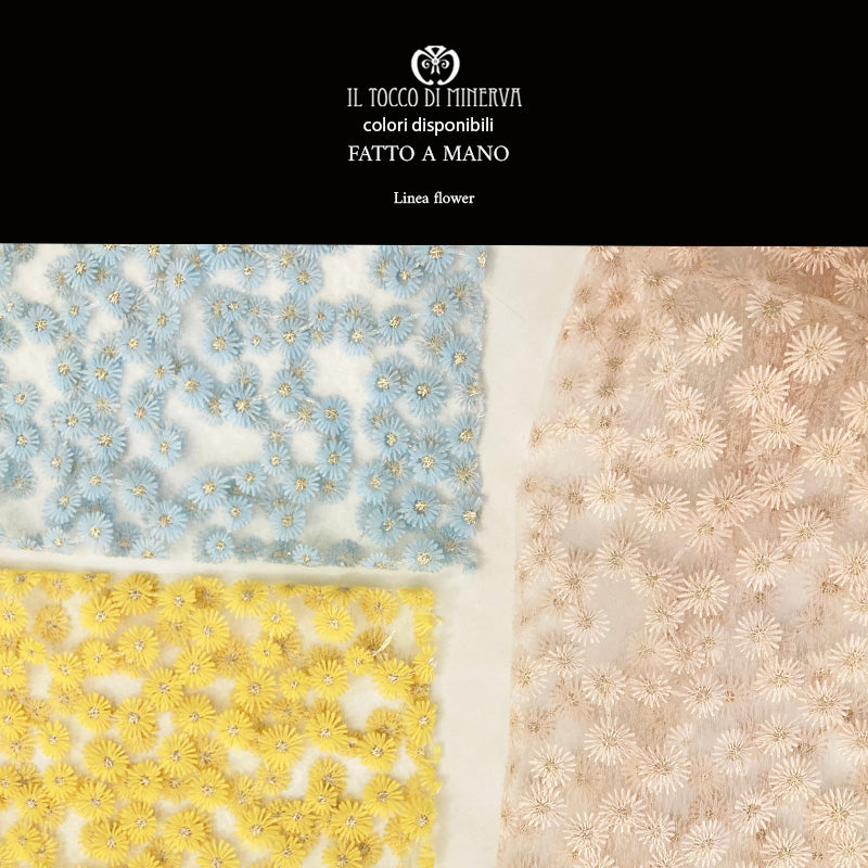 Vestito da Bambina Rosa tenue Linea Flowers - Fatto a Mano - Il Tocco di Minerva