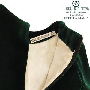 Vestito Bambina Linea Velluto - Fatto a mano - Il Tocco di Minerva
